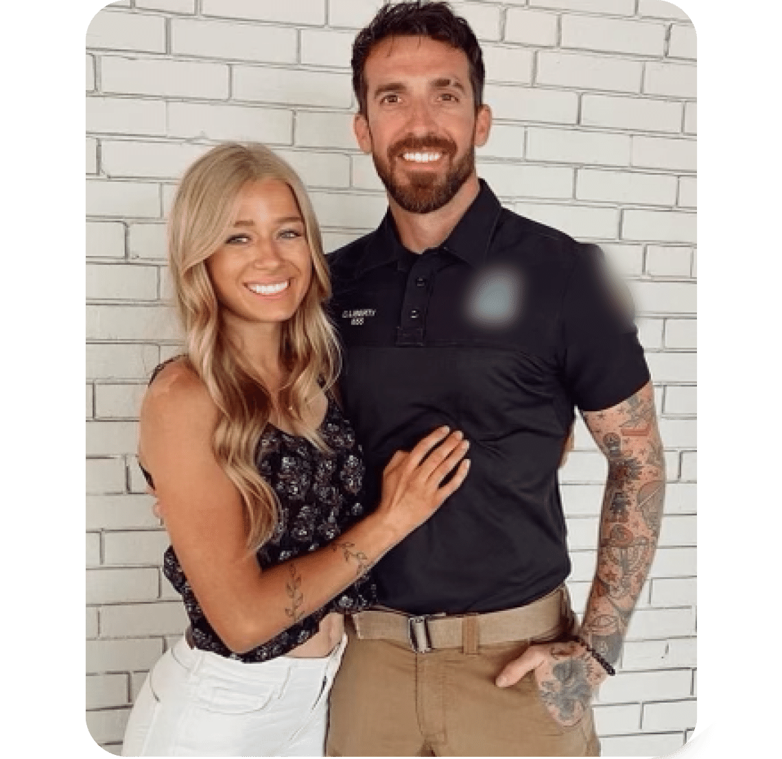 CBDOps founder Chris Liberty with his wife.