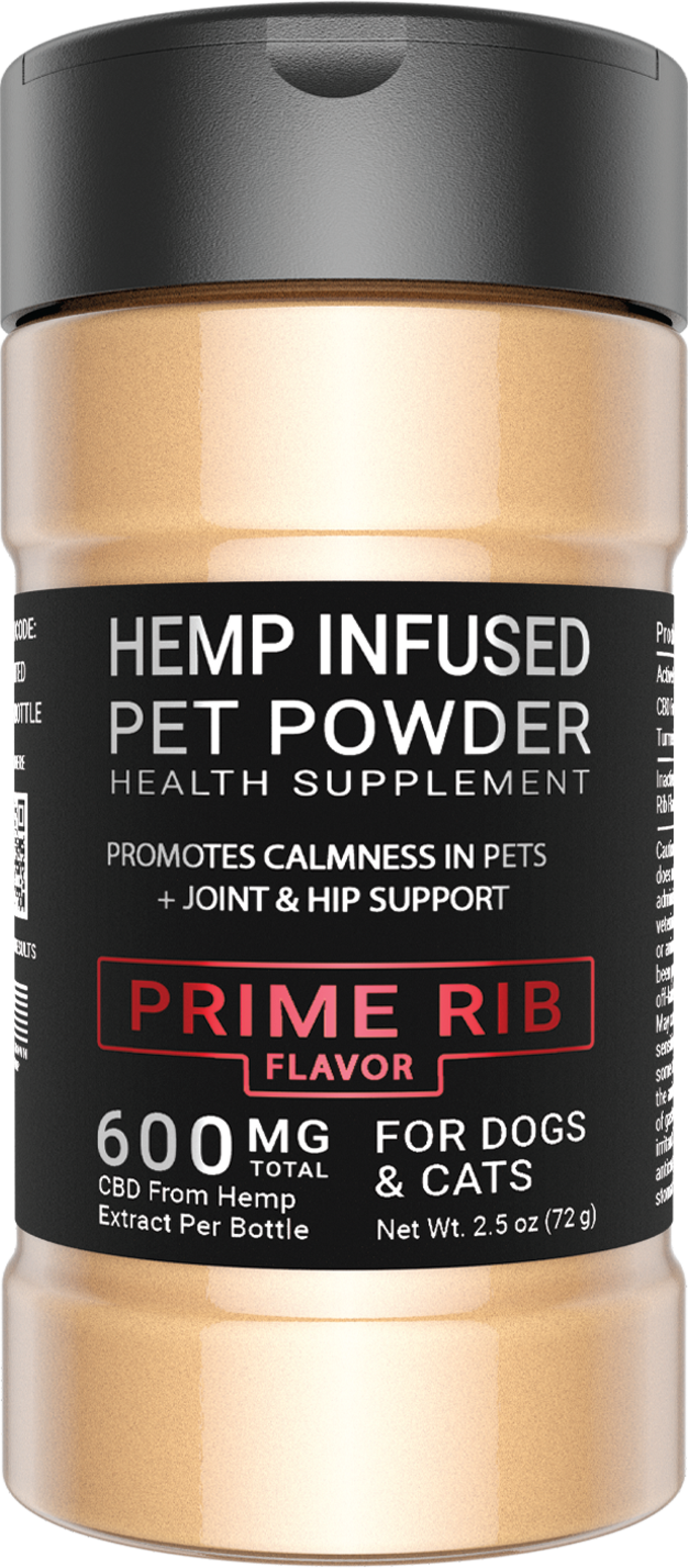 CBDOps hemp infused CBD pet powder product.